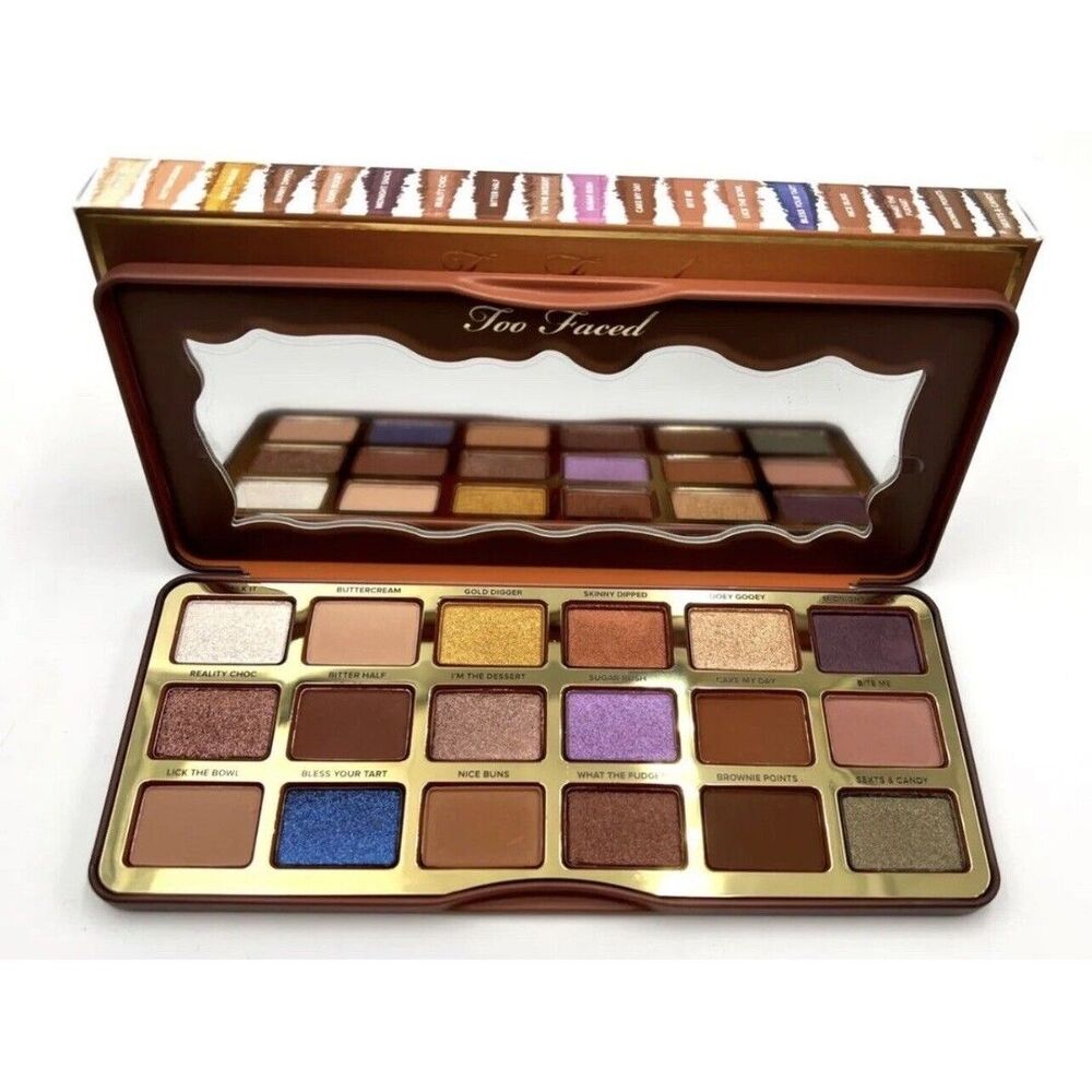 Too Faced Better Than Chocolate Cocoa Infused Eyeshadow 18 shades Palette